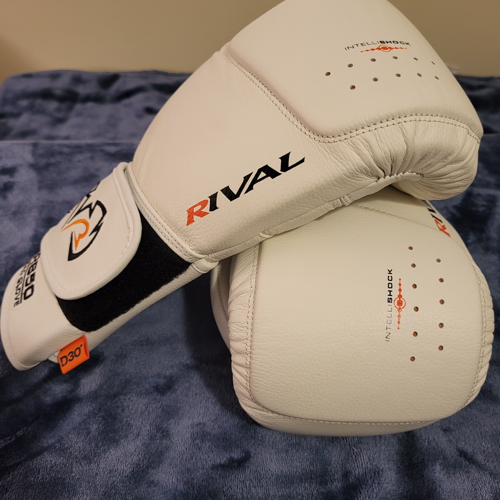 Rival White Boxing Gloves